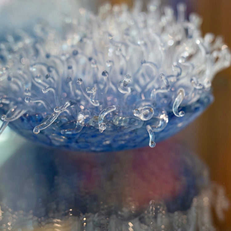 Lady Blue Glass Amemone - samanthajoyglass