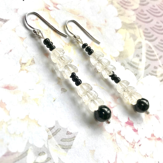 Art Deco Glass Bead Earrings - samanthajoyglass