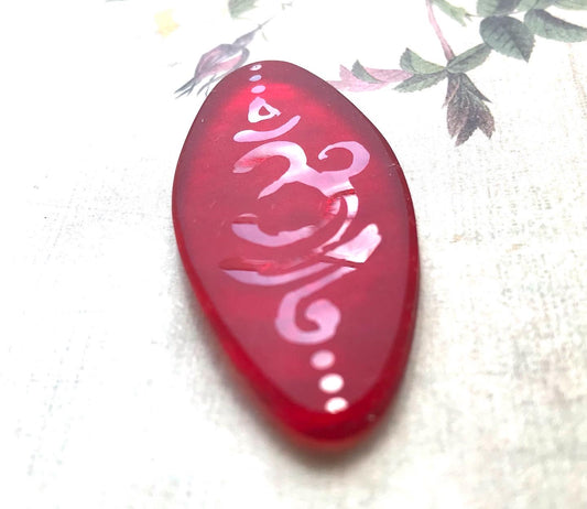 Red Glass Breathe Pendant - samanthajoyglass