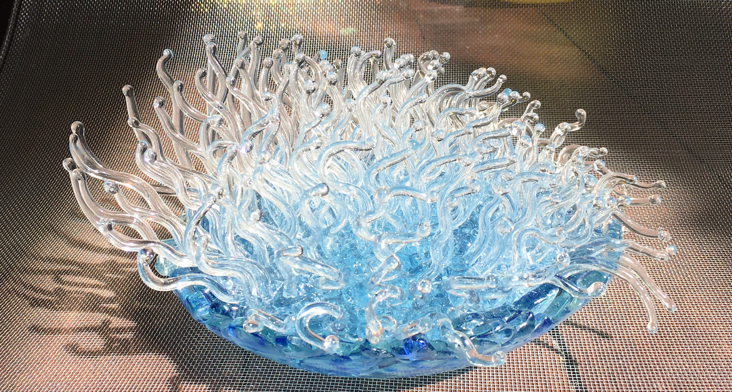 Lady Blue Glass Amemone - samanthajoyglass